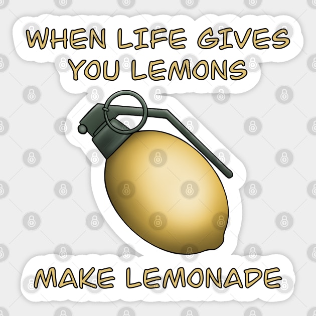 Make Lemonade Sticker by Firestorm Fox